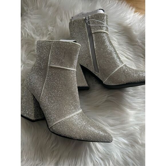 Sparkly shinny boots size 8 - Picture 1 of 5